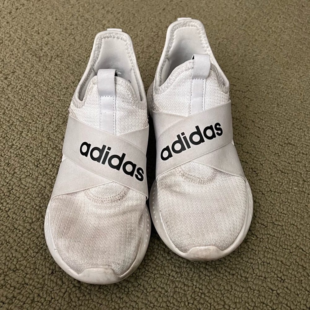 adidas | White Coudfoam Slip On Shoes | Size 7.5